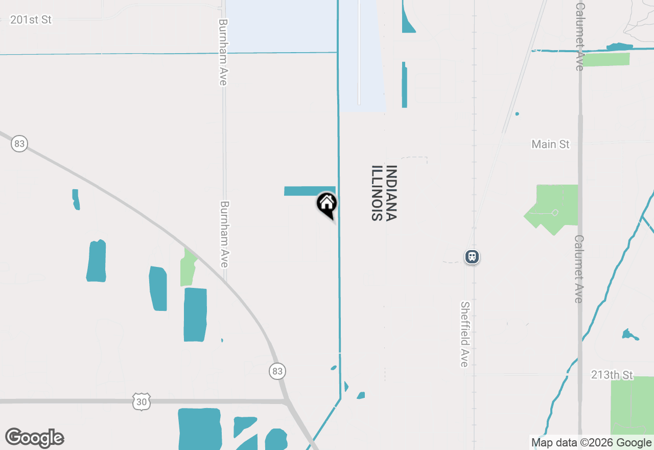Map of 20836 Elwood Street, Lynwood, IL 60411