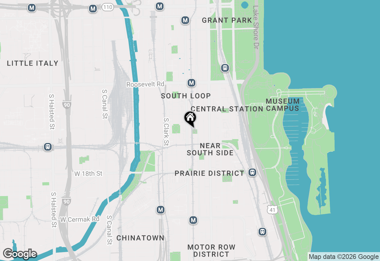 Map of 5 E 14th Place #501, Chicago, IL 60605