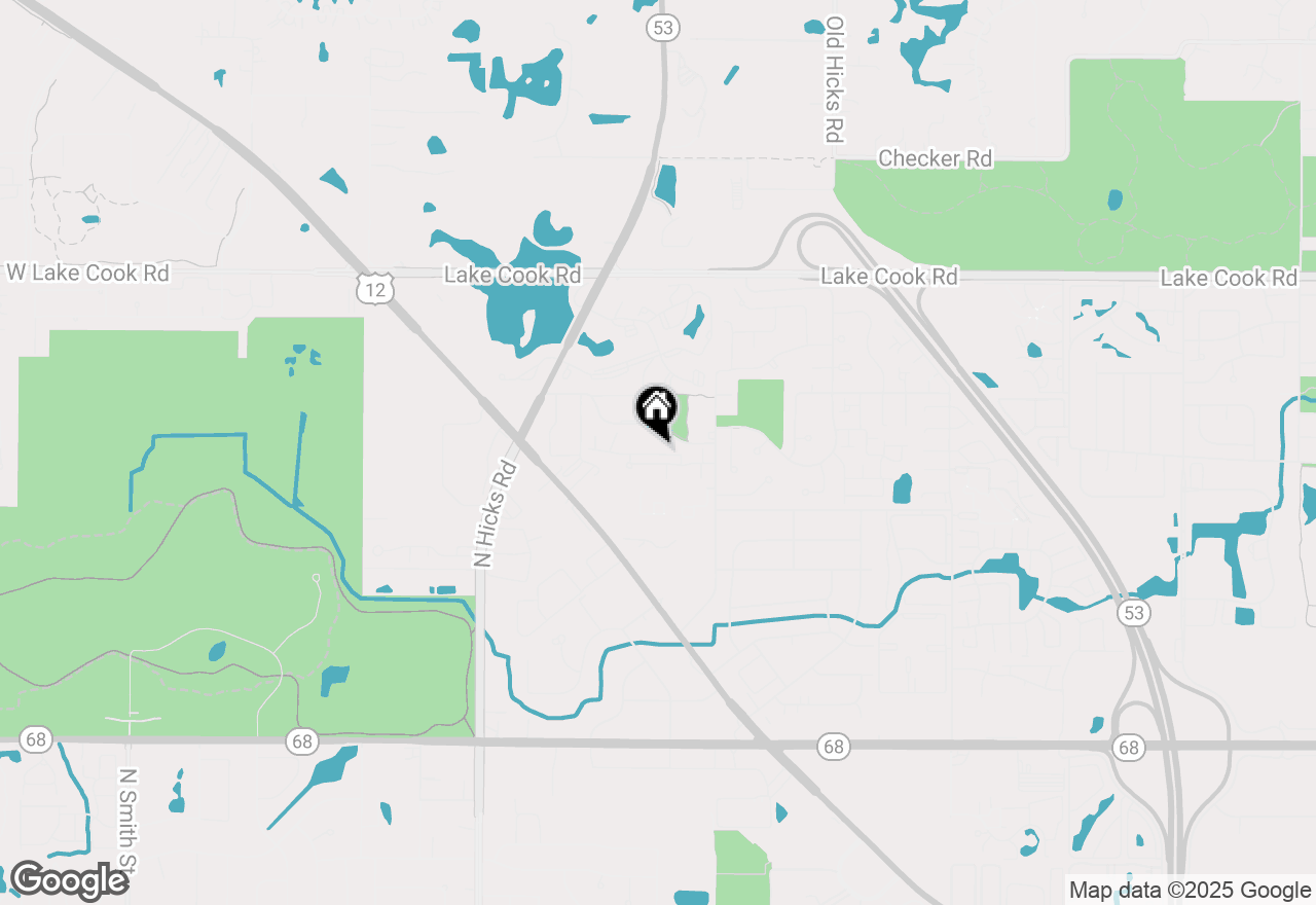 Map of 734 E Whispering Oaks Court #10-E, Palatine, IL 60074