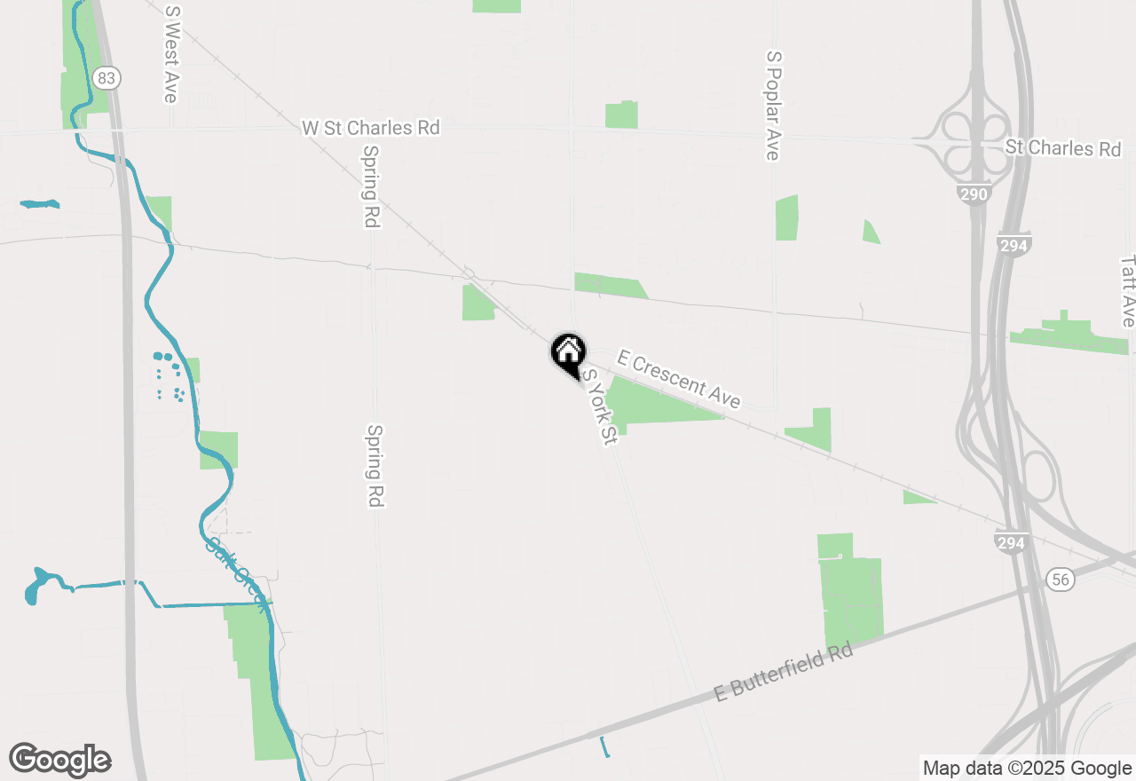 Map of 622 S Euclid Avenue, Elmhurst, IL 60126