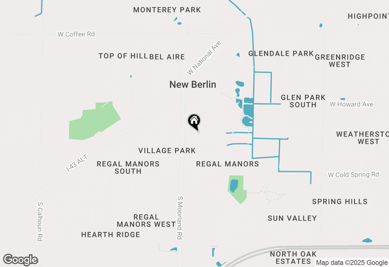 Map of 15450 W Elmont Ln, New Berlin, WI 53151