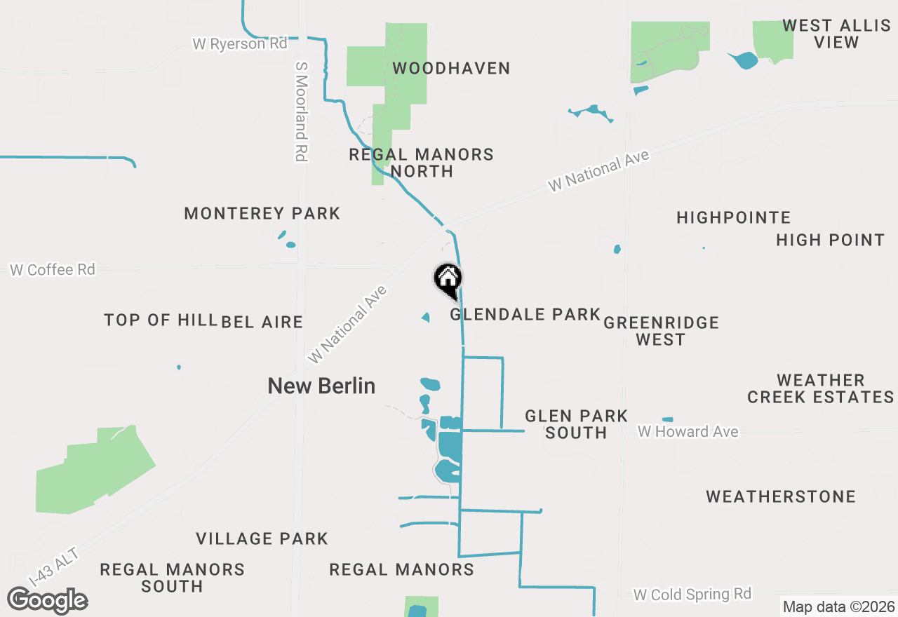 Map of 14900 W Wilbur Dr #1208, New Berlin, WI 53151