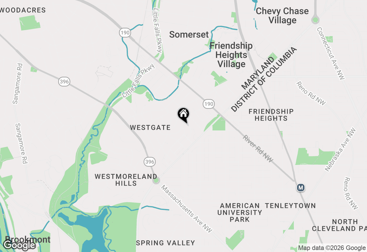 Map of 4917 Bayard Boulevard, Bethesda, MD 20816