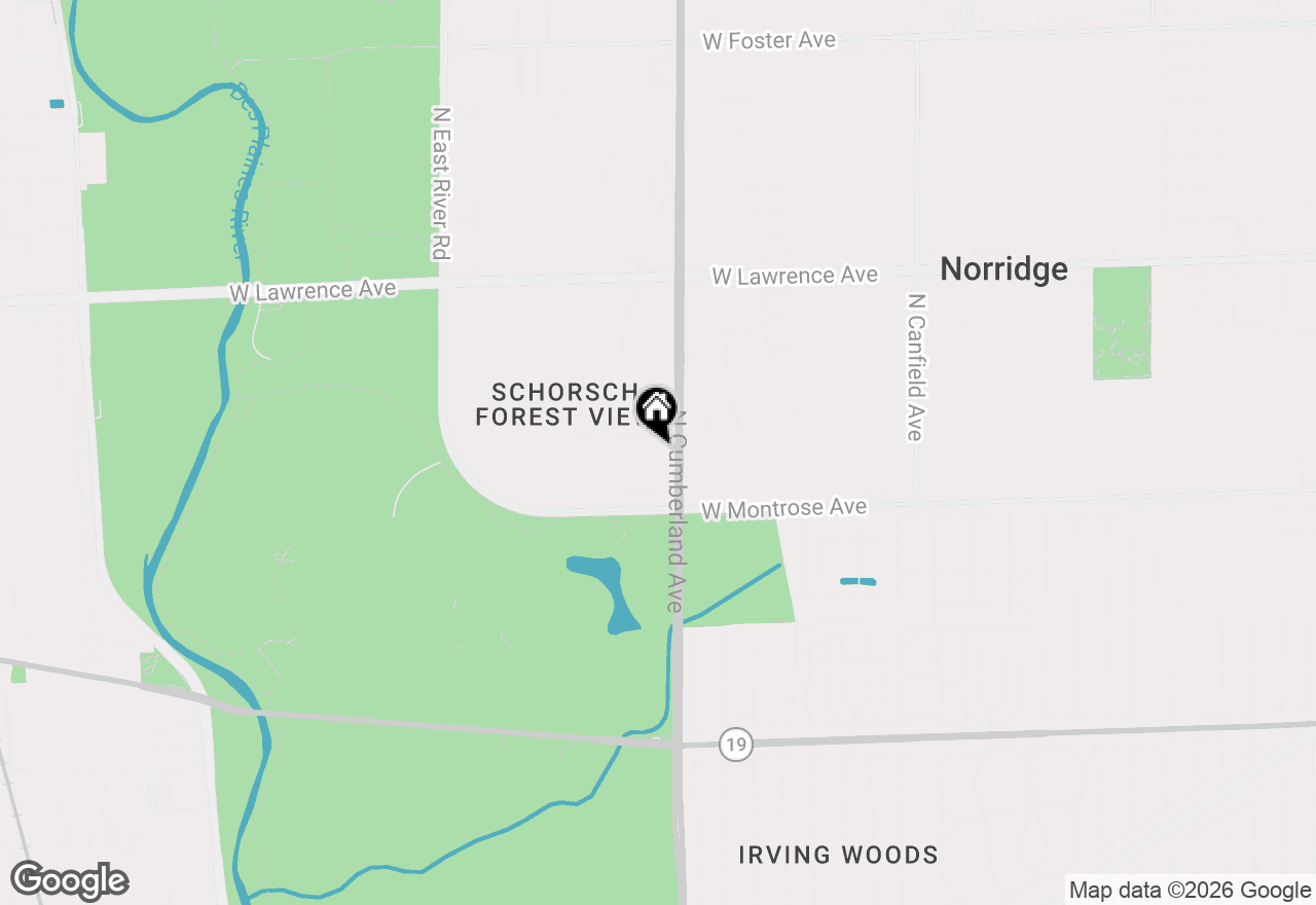 Map of 8425 W Sunnyside Avenue, Chicago, IL 60656