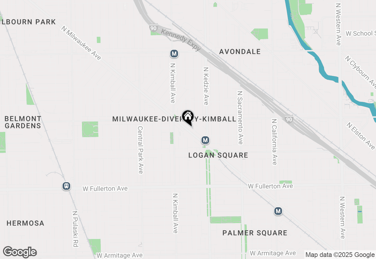 Map of 2735 N Milwaukee Avenue, Chicago, IL 60647