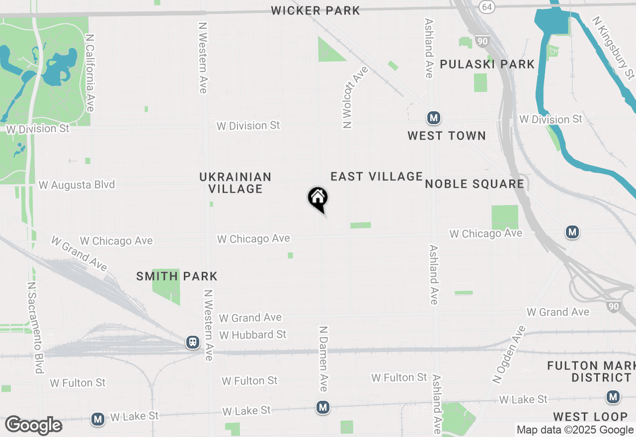 Map of 838 N Damen Avenue #1, Chicago, IL 60622