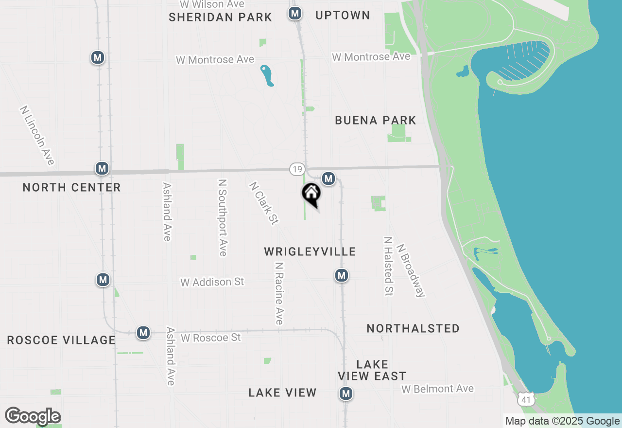 Map of 3811 N Alta Vista Terrace, Chicago, IL 60613