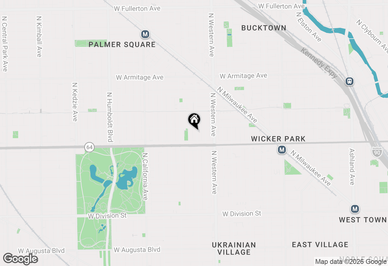 Map of 1644 N Campbell Avenue, Chicago, IL 60647