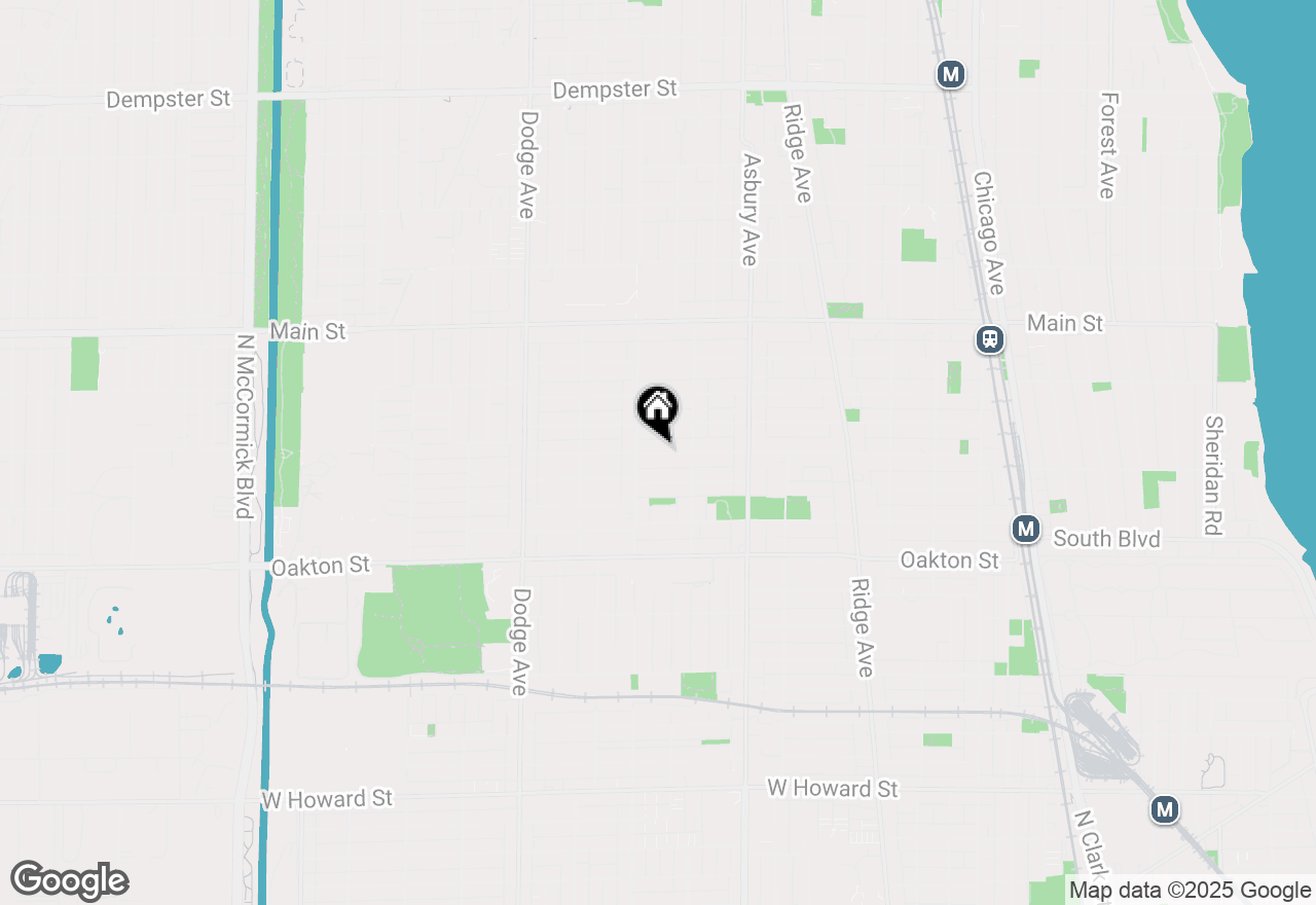 Map of 1531 Cleveland Street, Evanston, IL 60202