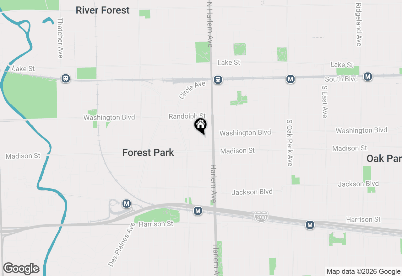 Map of 309 Elgin Avenue #D, Forest Park, IL 60130