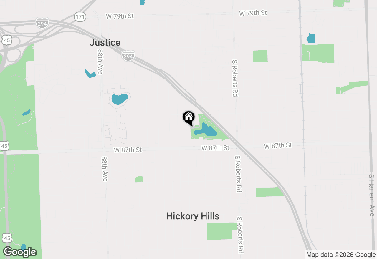 Map of 8541 S 83rd Avenue, Hickory Hills, IL 60457