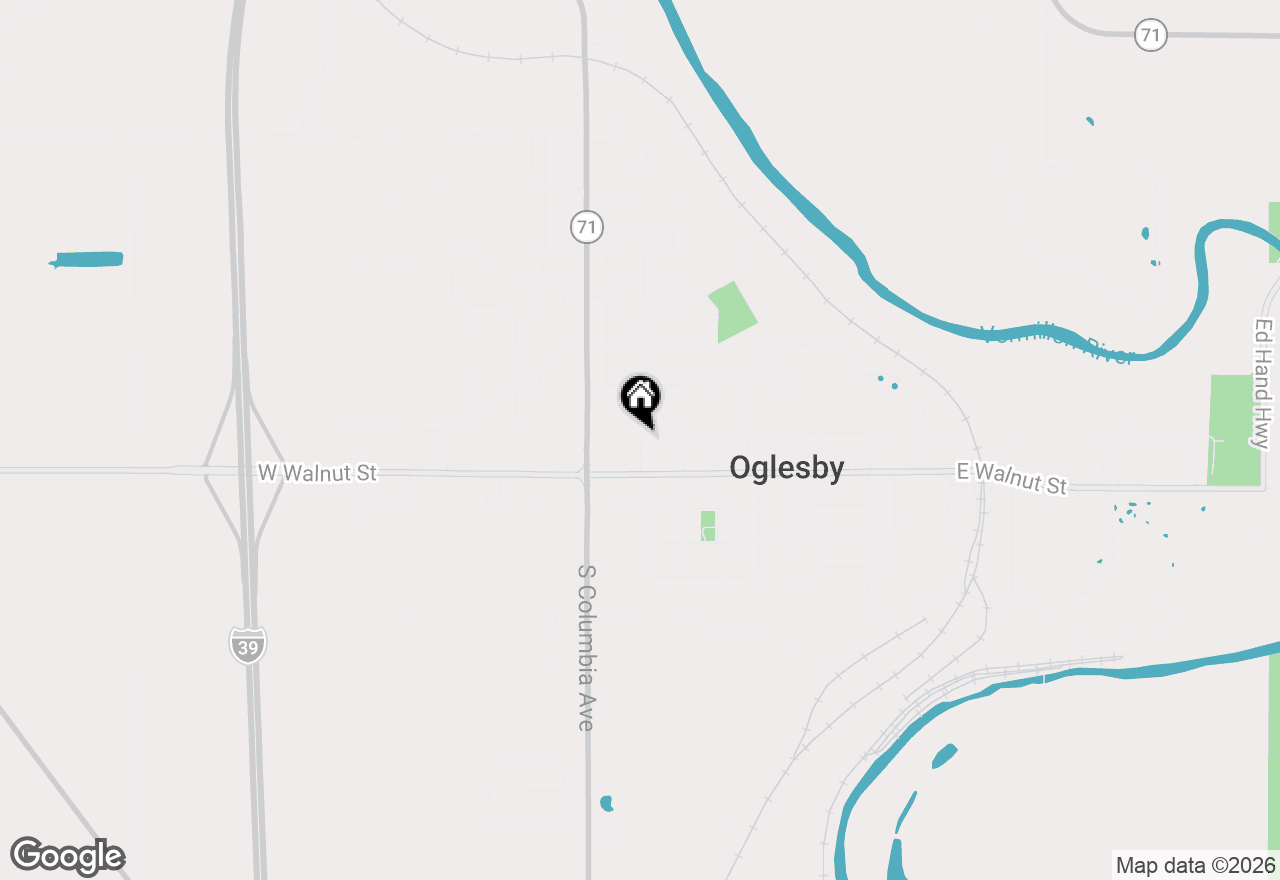 Map of 127 N Kenosha Avenue, Oglesby, IL 61348