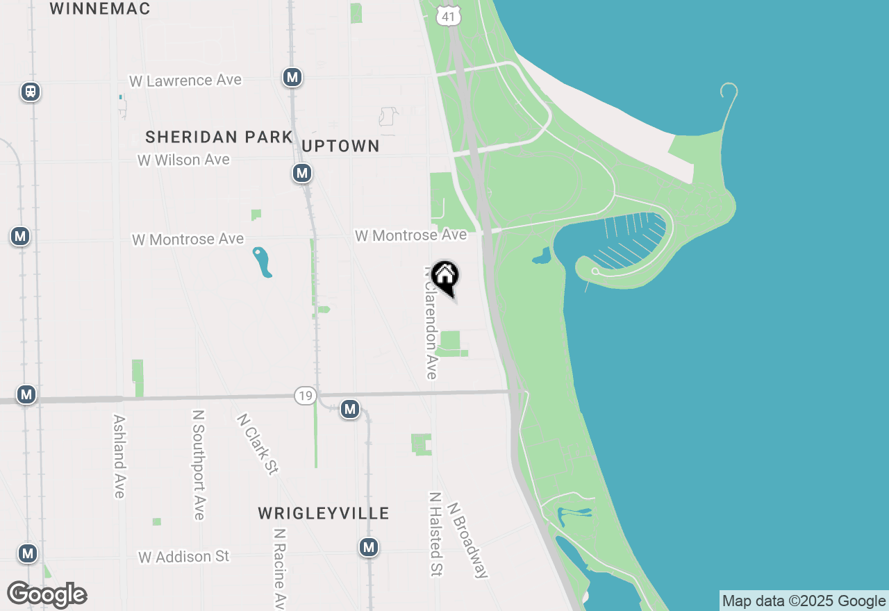 Map of 742 W Buena Avenue #1W, Chicago, IL 60613