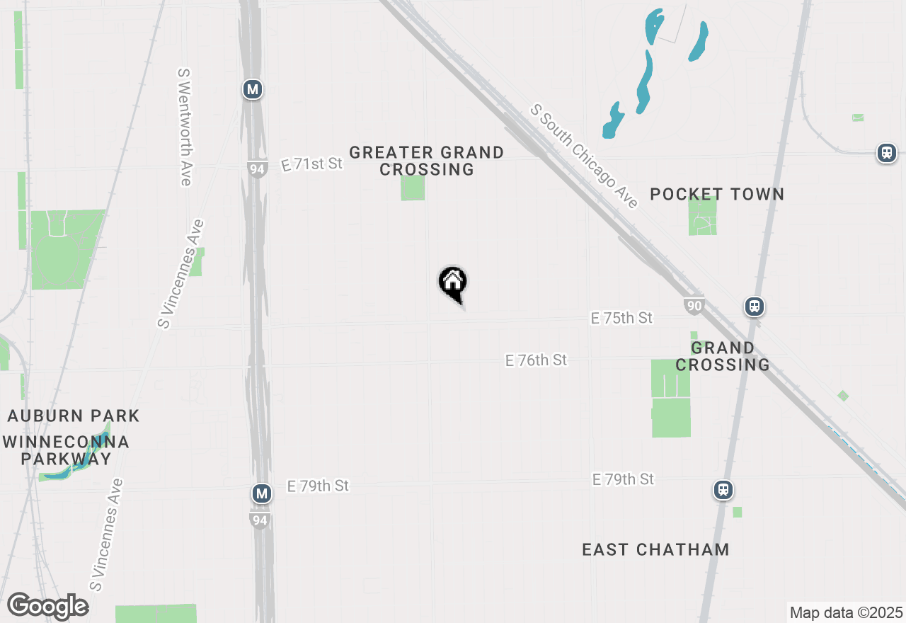 Map of 7449 S Vernon Avenue, Chicago, IL 60619