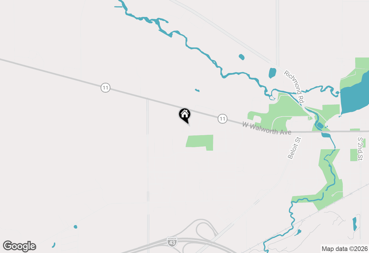 Map of 206 Meadow Ct #12, Delavan, WI 53115