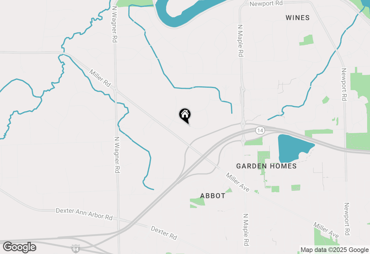 Map of 2931 Walnut Ridge Drive, Ann Arbor, MI 48103