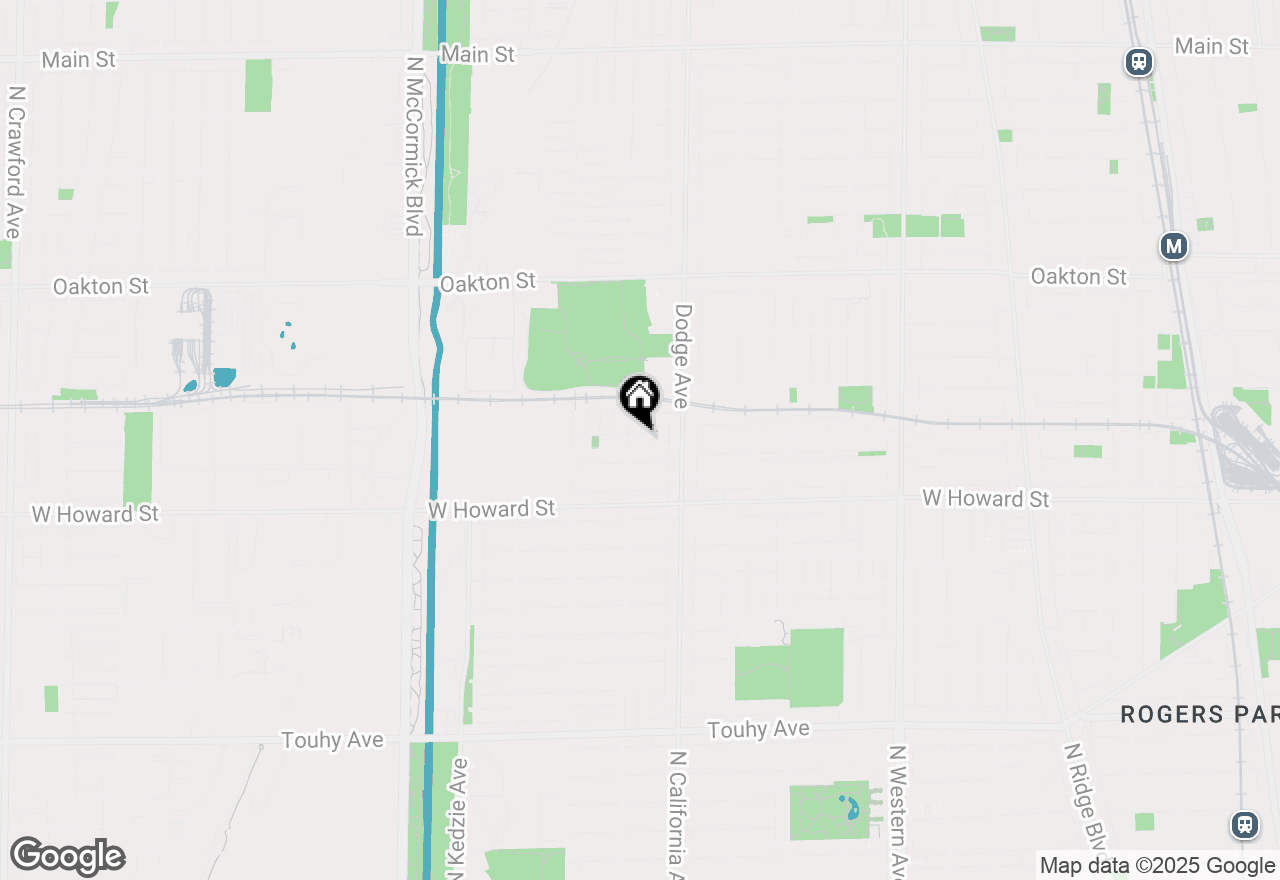 Map of 2011 Brummel Street, Evanston, IL 60202