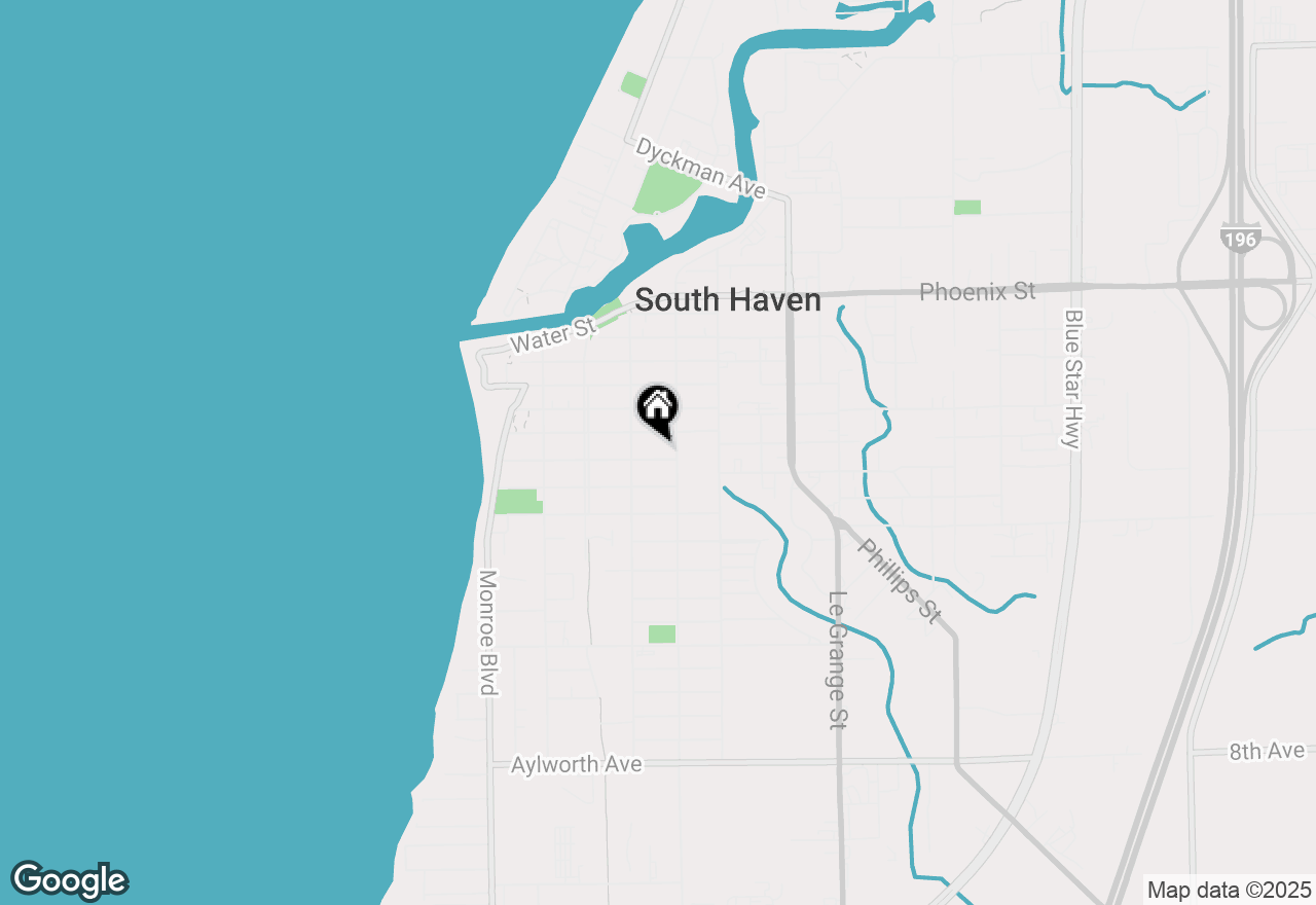 Map of 321 Clinton Street, South Haven, MI 49090