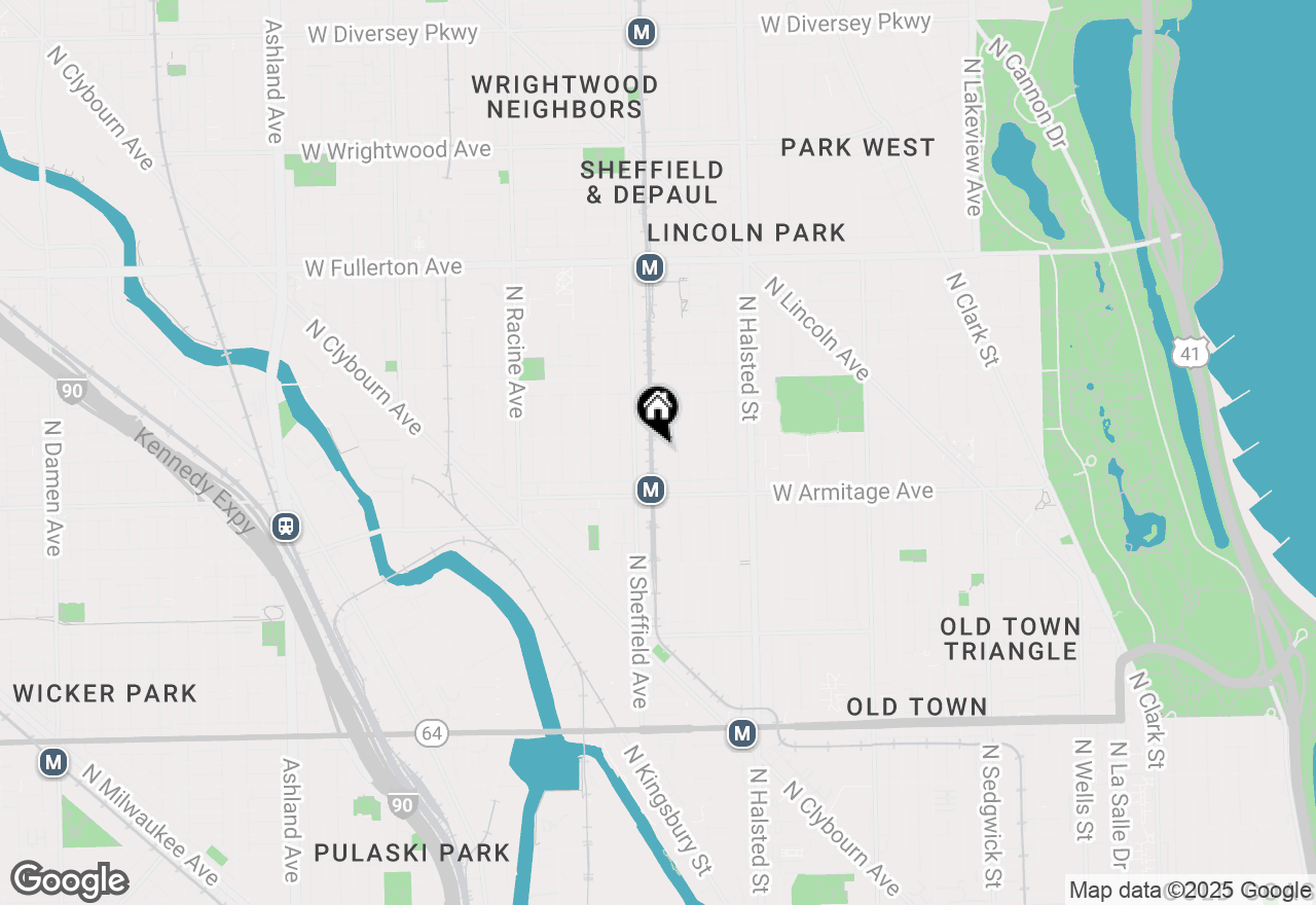 Map of 2044 N Bissell Street, Chicago, IL 60614