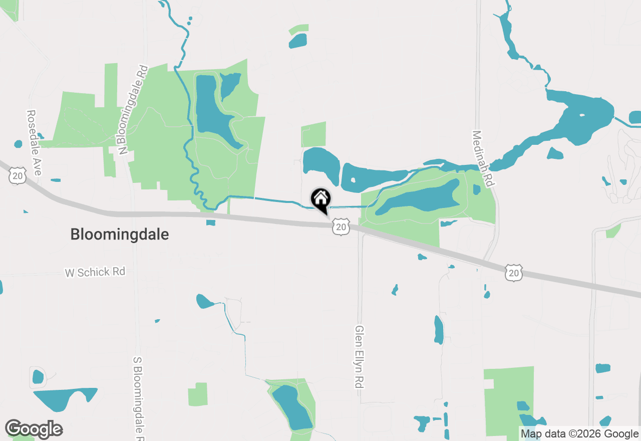 Map of 105 Lakeview Drive #209, Bloomingdale, IL 60108