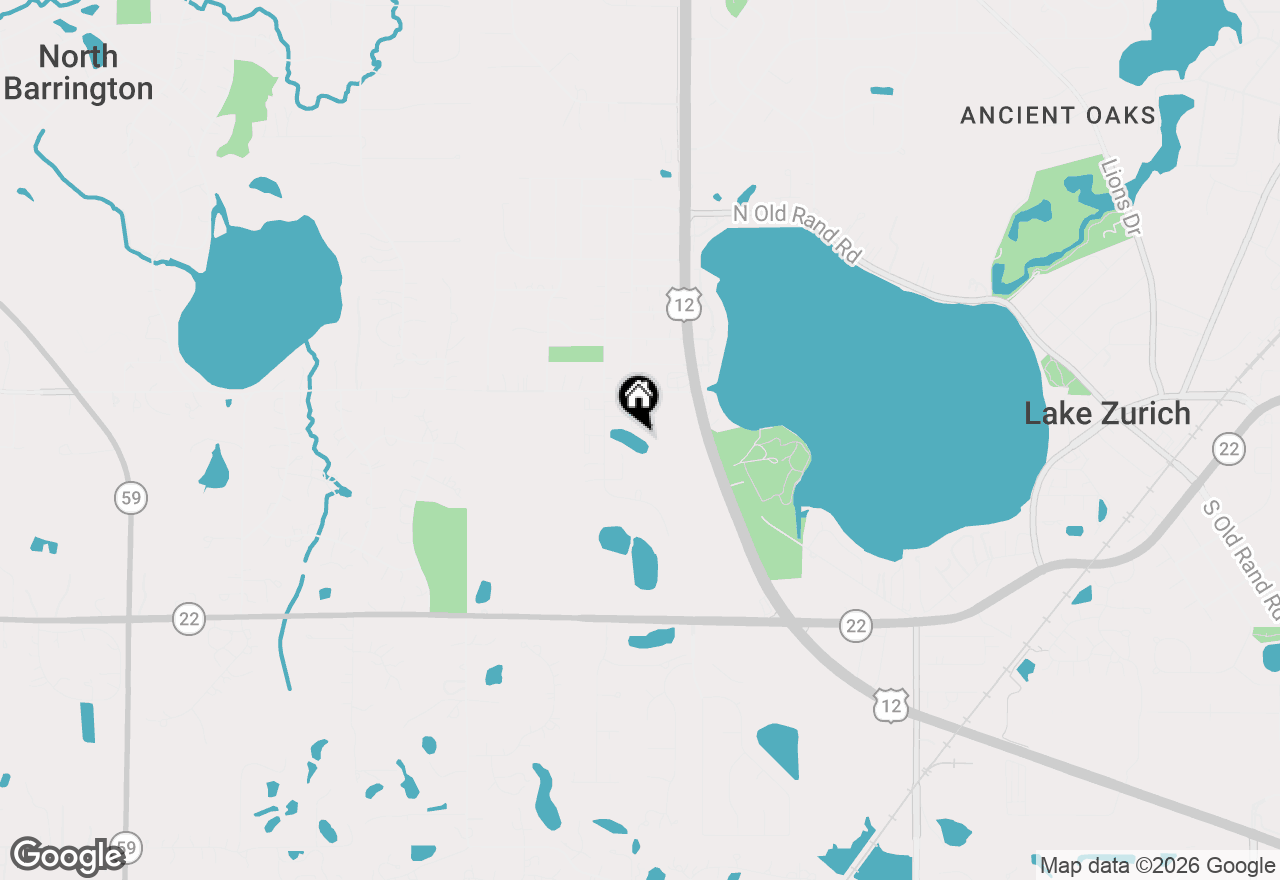 Map of 1151 Geneva Lane, Lake Zurich, IL 60047