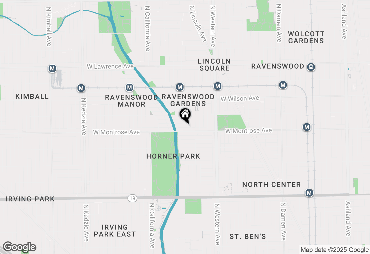 Map of 4415 N Rockwell Street #2R, Chicago, IL 60625