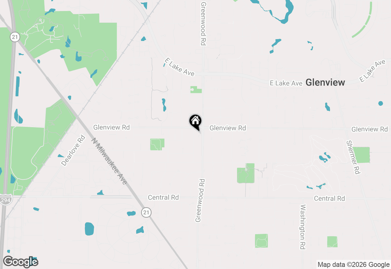 Map of 911 Elmdale Road, Glenview, IL 60025