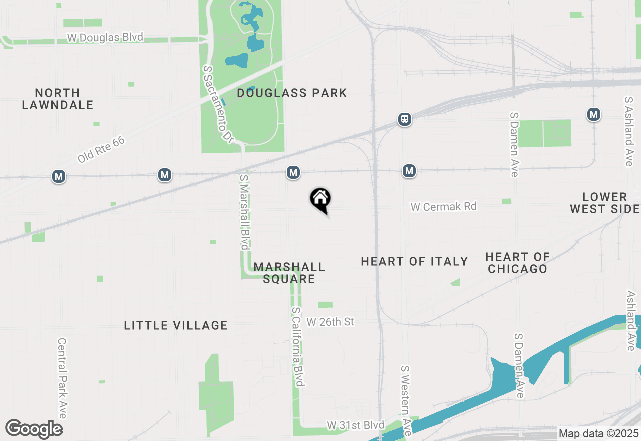 Map of 2652 W 22nd Place, Chicago, IL 60608