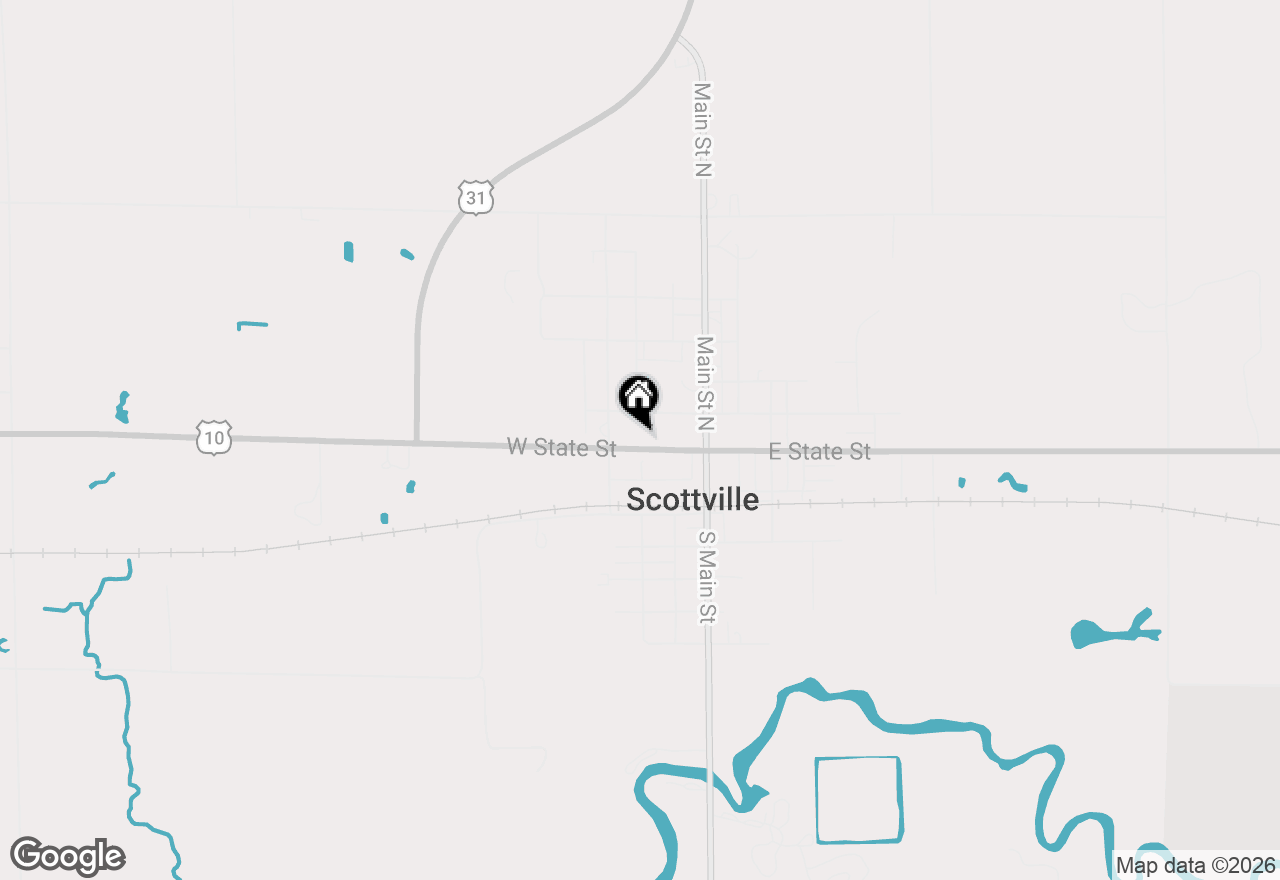 Map of 122 W State Street, Scottville, MI 49454