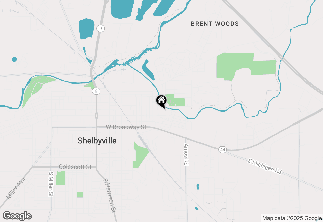 Map of 625 E Franklin Street, Shelbyville, IN 46176