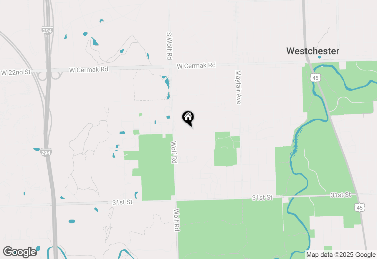 Map of 11111 Kingston Street, Westchester, IL 60154
