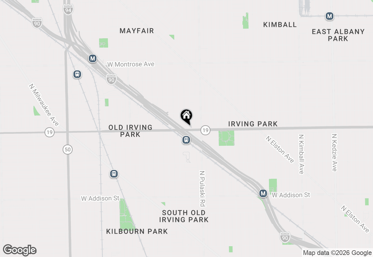 Map of 4154 Irving Road, Aurora, IL 60504