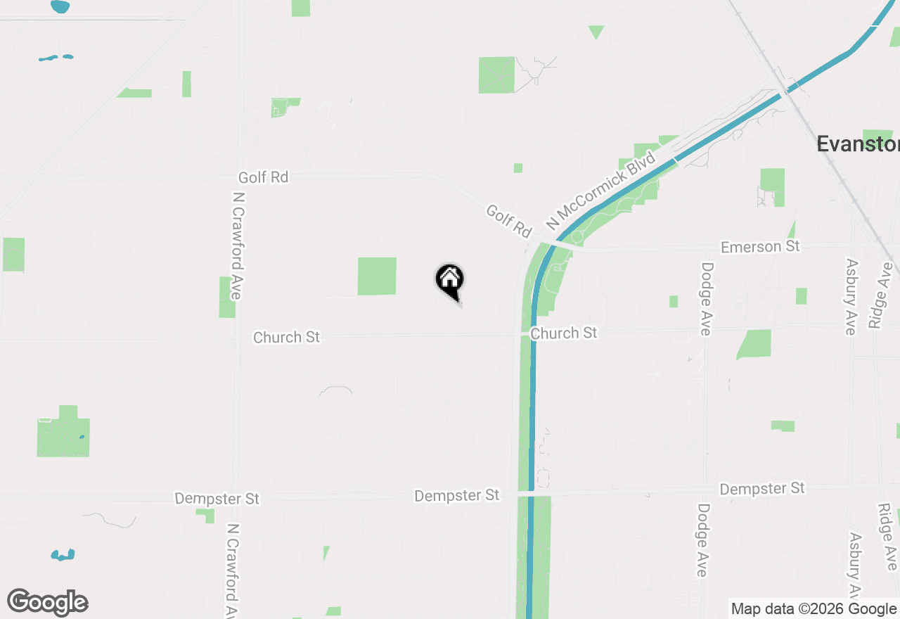 Map of 9238 Forestview Road, Evanston, IL 60203