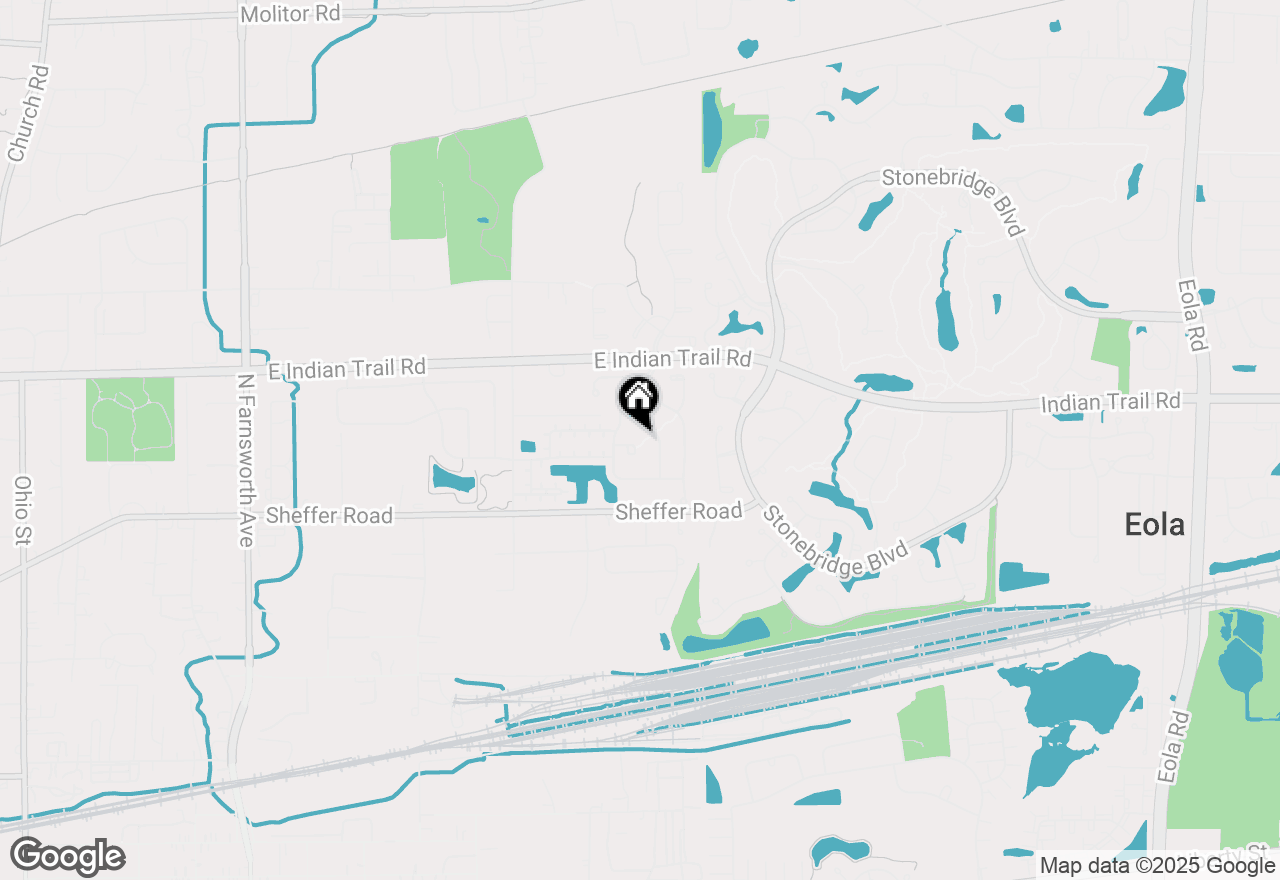 Map of 1161 Heathrow Court, Aurora, IL 60502
