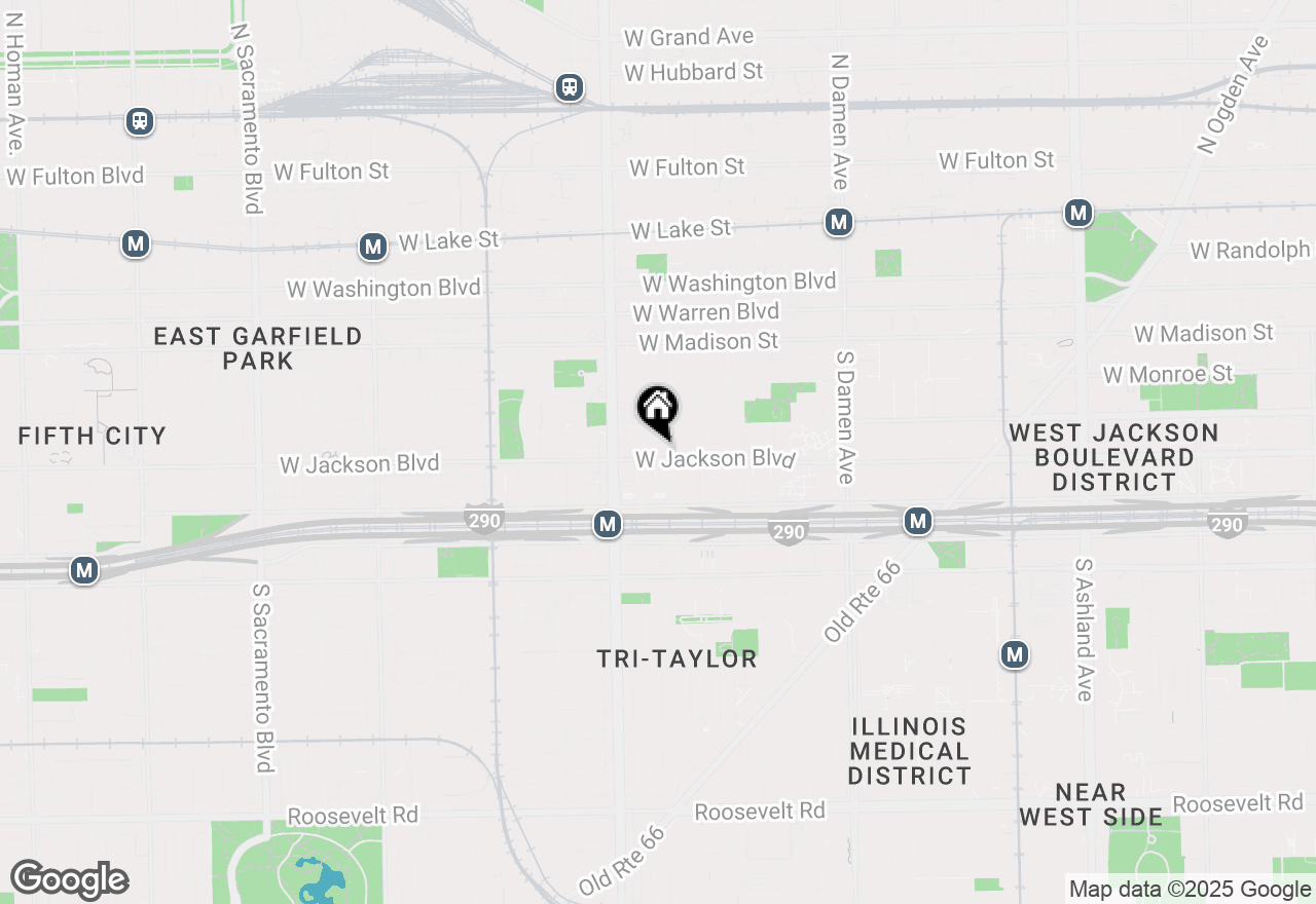 Map of 2310 W Jackson Boulevard #3E, Chicago, IL 60612