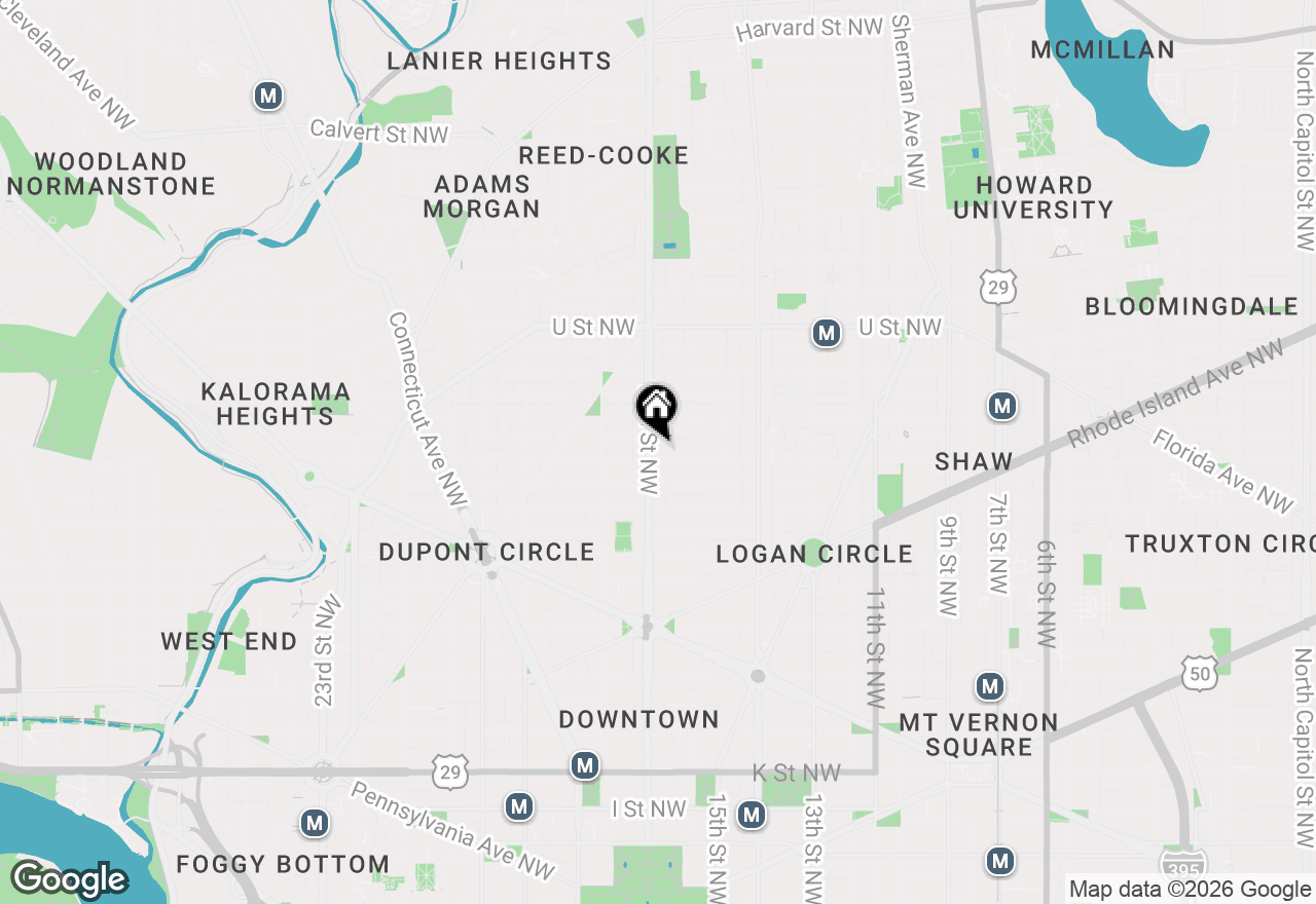 Map of 1701 16th Street Nw #322, Washington, DC 20009