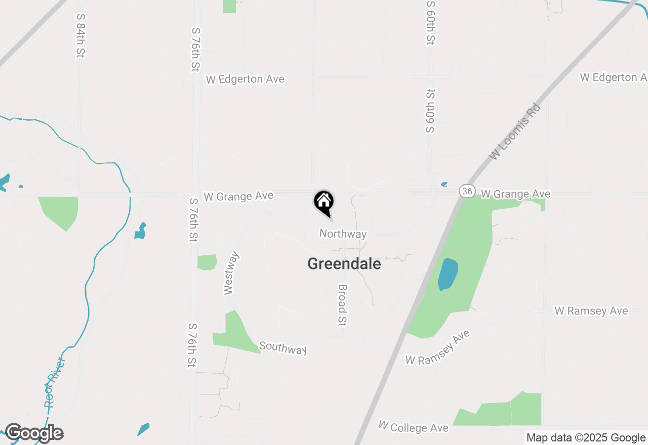 Map of 5593 Angle Ln, Greendale, WI 53129