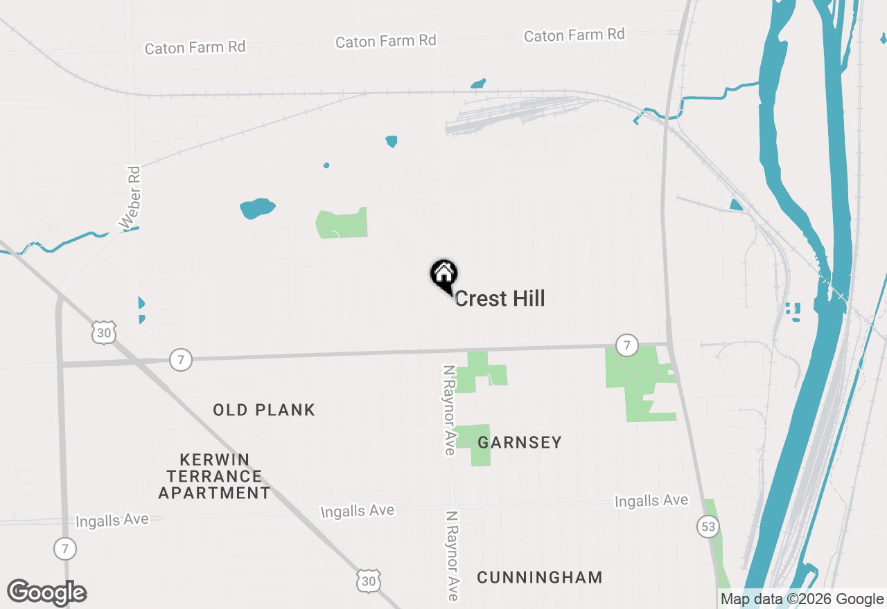 Map of 1640 N Prairie Avenue, Crest Hill, IL 60403