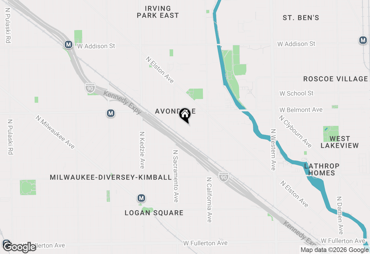 Map of 3115 N Richmond Street #2, Chicago, IL 60618