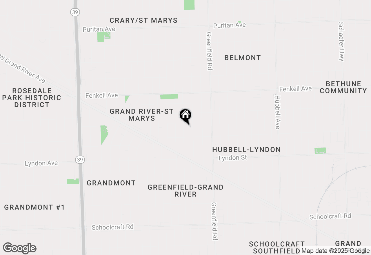 Map of 14870 Prevost Street, Detroit, MI 48227