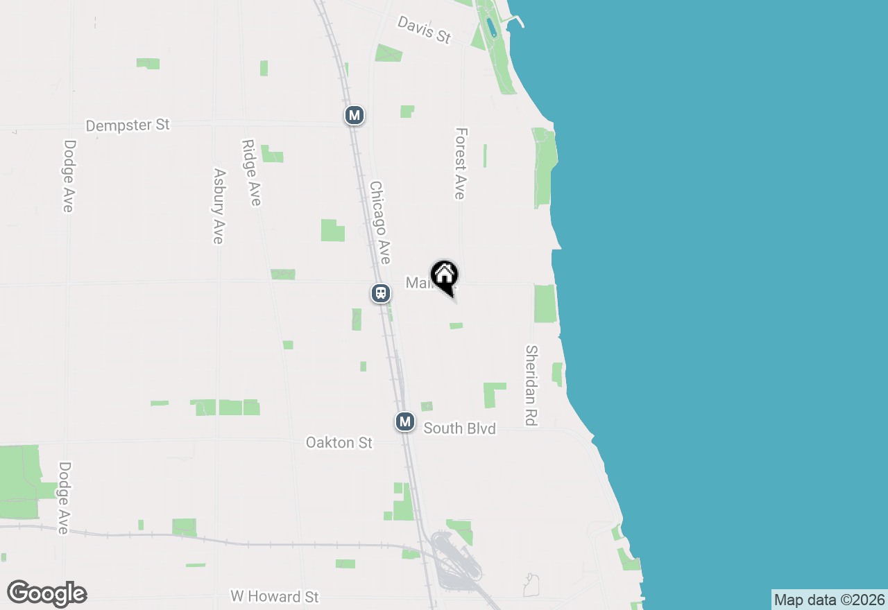 Map of 826 Judson Avenue #4, Evanston, IL 60202