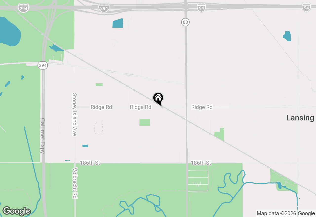 Map of 18202 Locust Street, Lansing, IL 60438