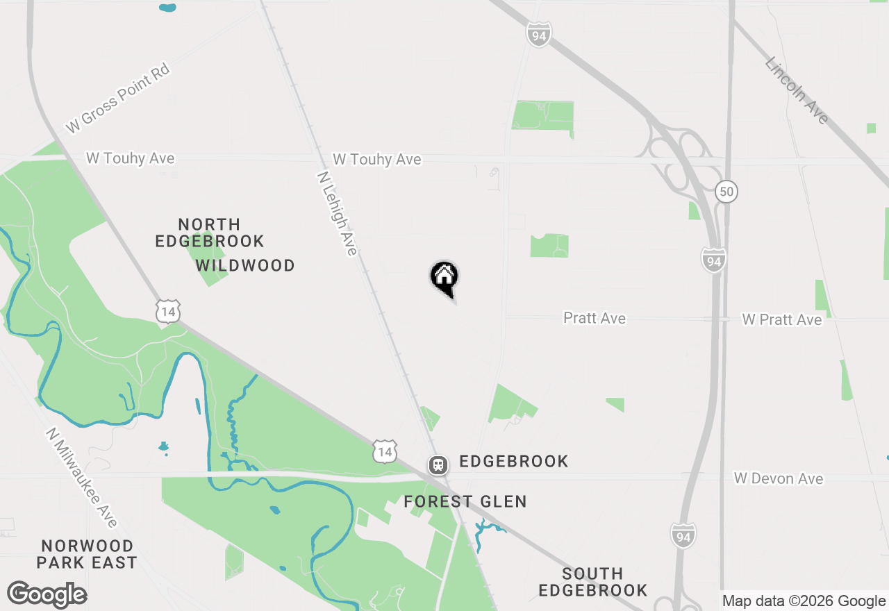 Map of 6820 N Sauganash Avenue, Chicago, IL 60646