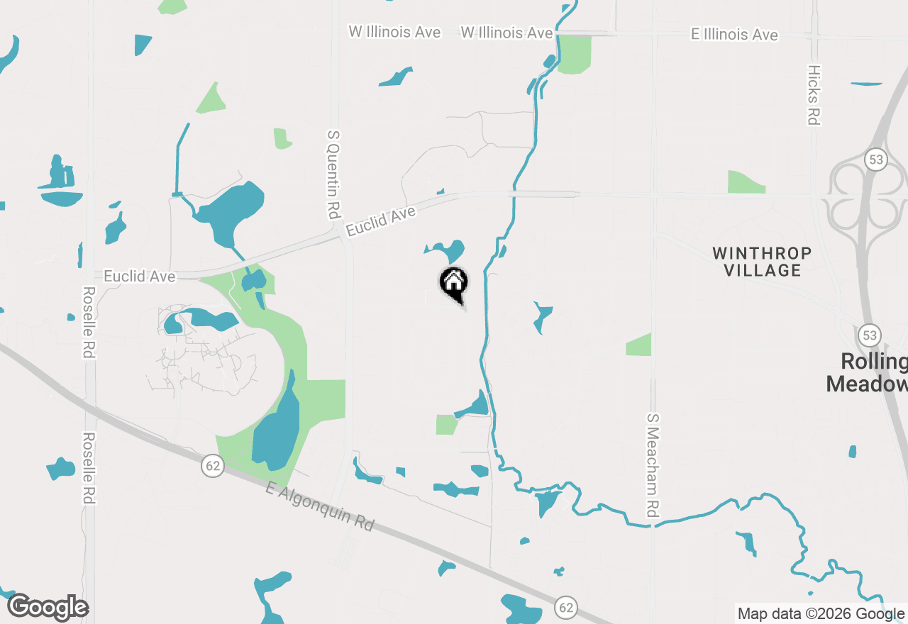 Map of 5405 Silentbrook Lane, Rolling Meadows, IL 60008