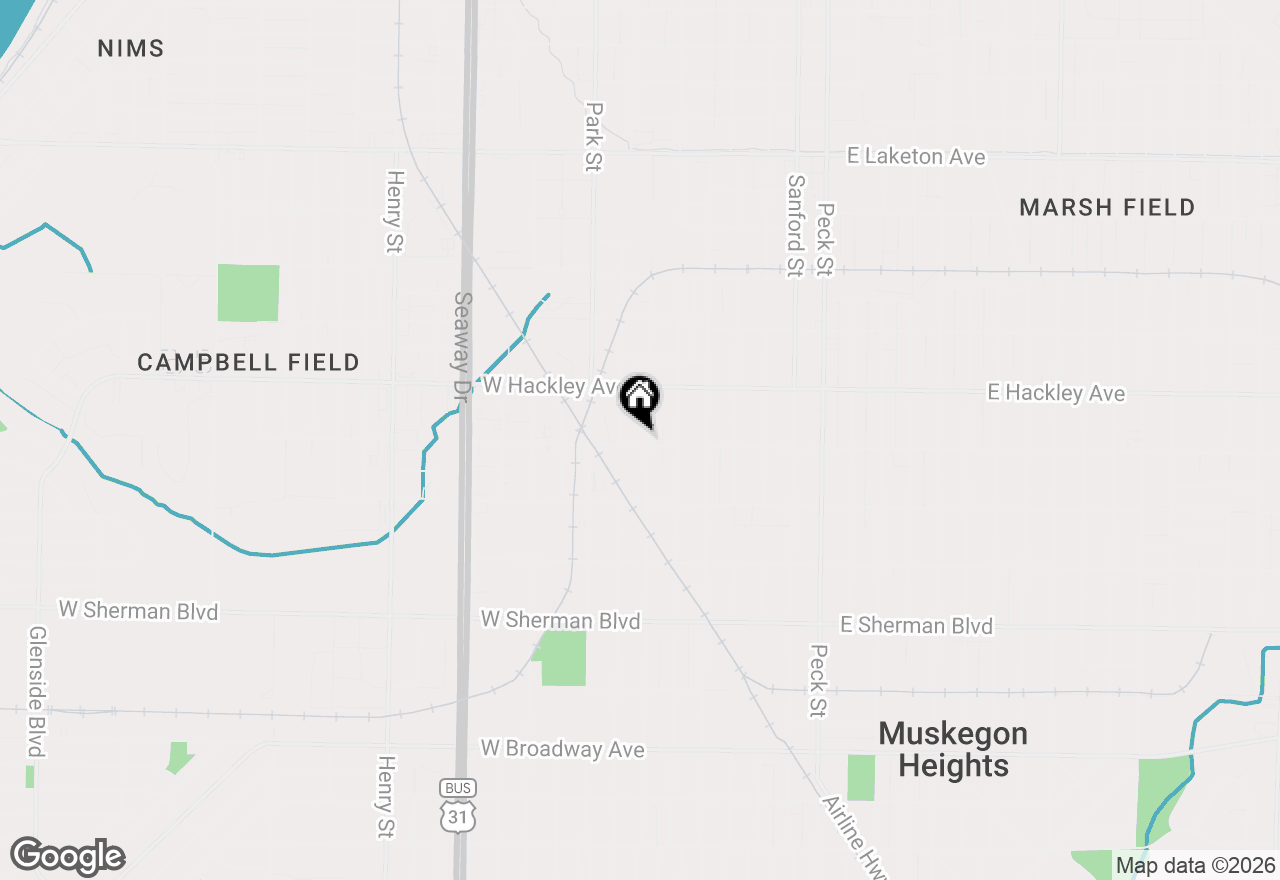 Map of 2245 8th Street, Muskegon, MI 49444