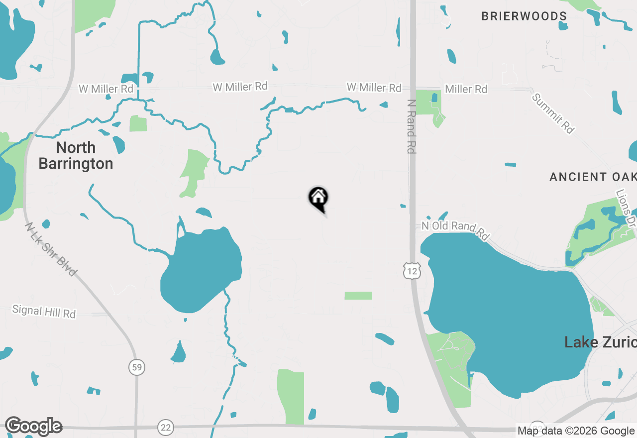 Map of 1275 Country Club Road, Lake Zurich, IL 60047