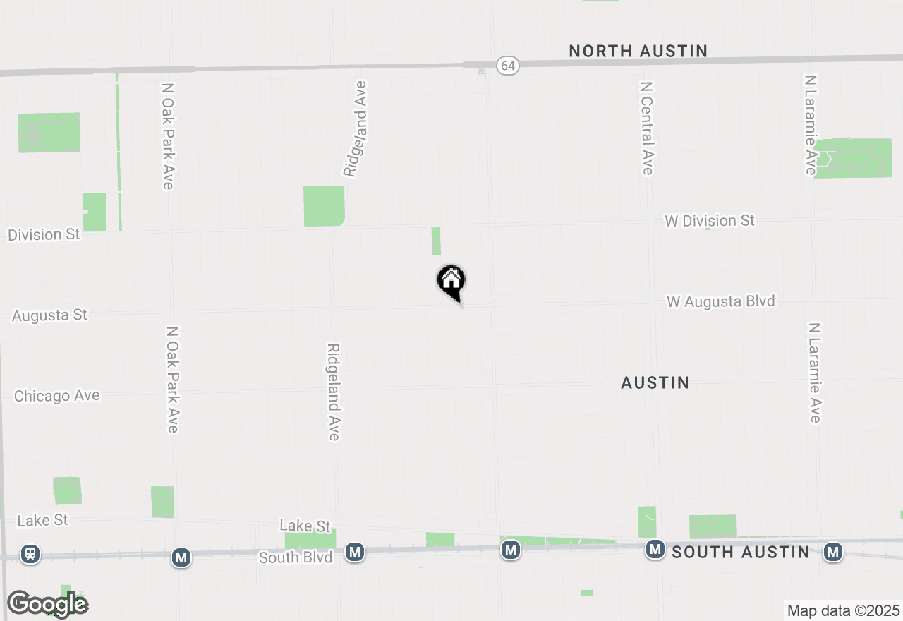 Map of 51 Augusta Street, Oak Park, IL 60302