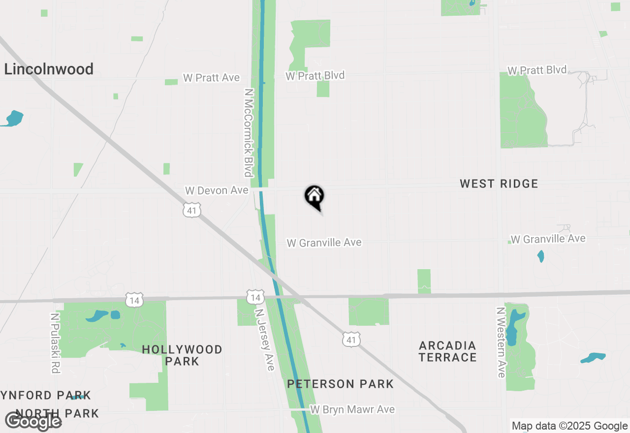 Map of 3035 W Rosemont Avenue #2, Chicago, IL 60659