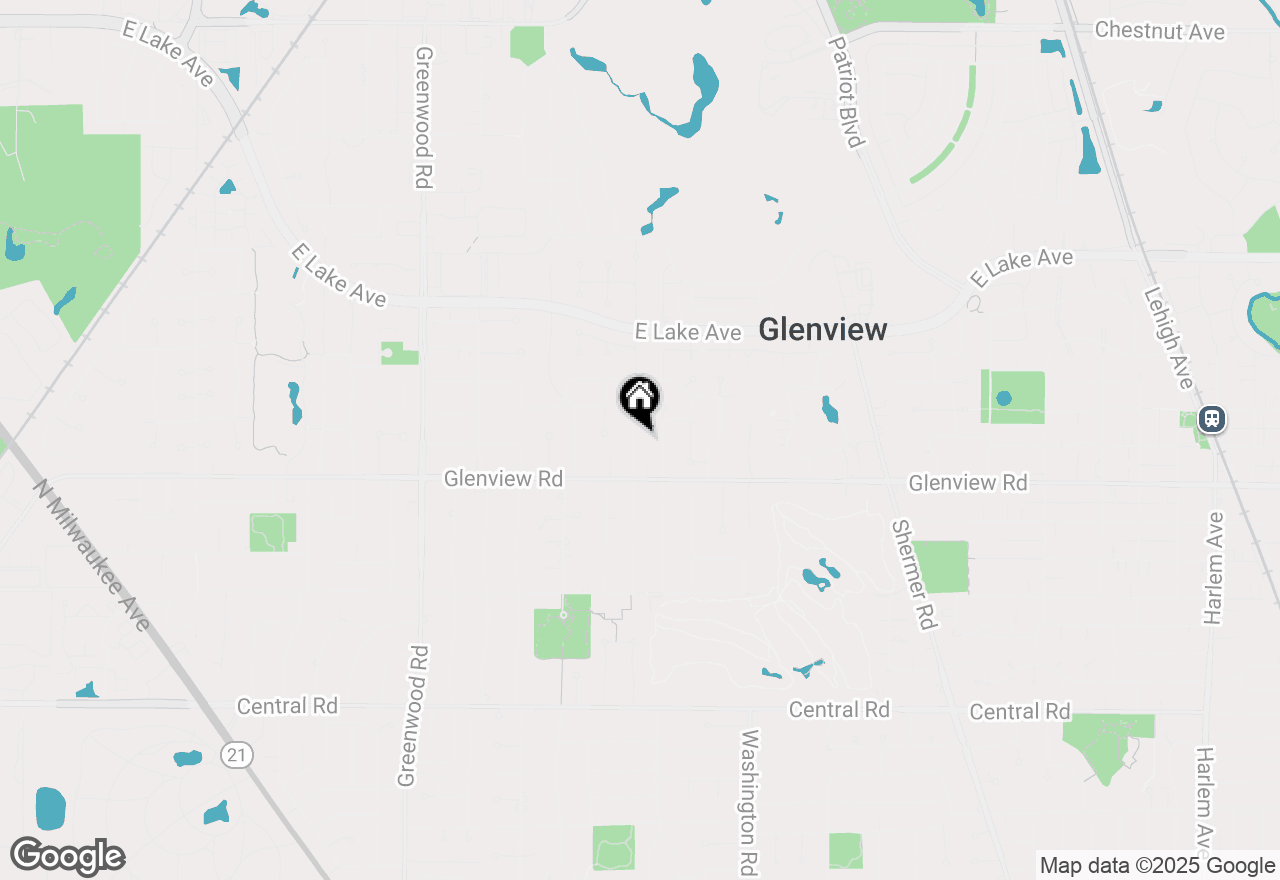 Map of 1035 Prairie Lawn Road, Glenview, IL 60025