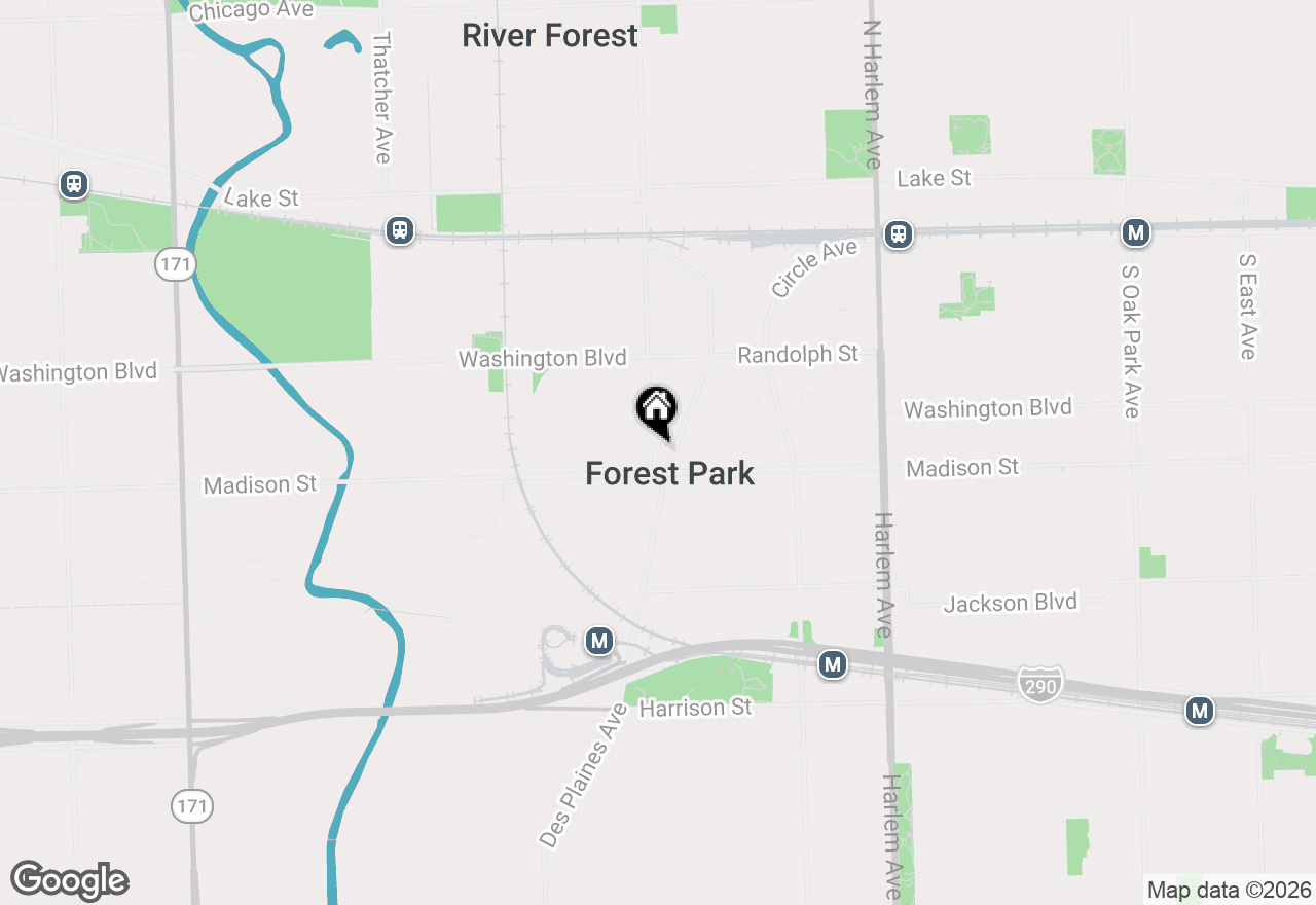 Map of 336 Lathrop Avenue #604, Forest Park, IL 60130